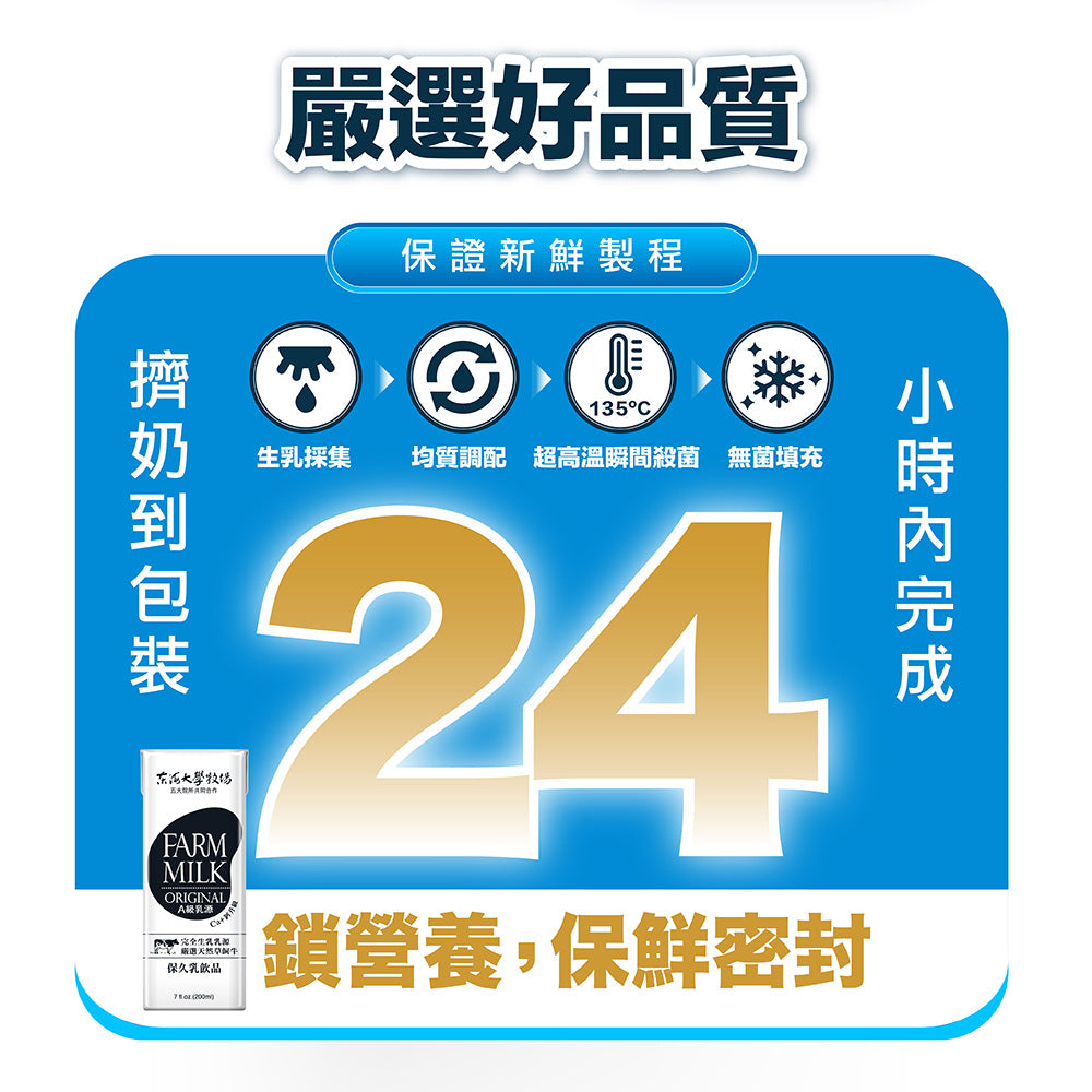 東海大學牧場 Farm Milk 保久乳(鈣升級)