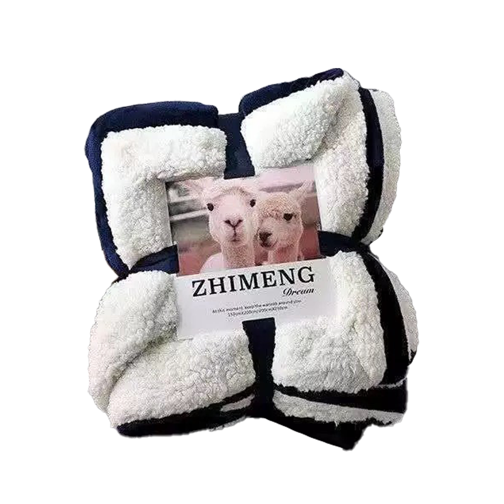 🎁 雙層加厚法蘭羊羔絨被毯 (100% off)